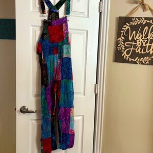 Patchwork coveralls